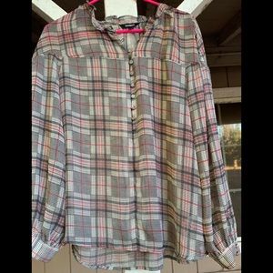 Express plaid blouse